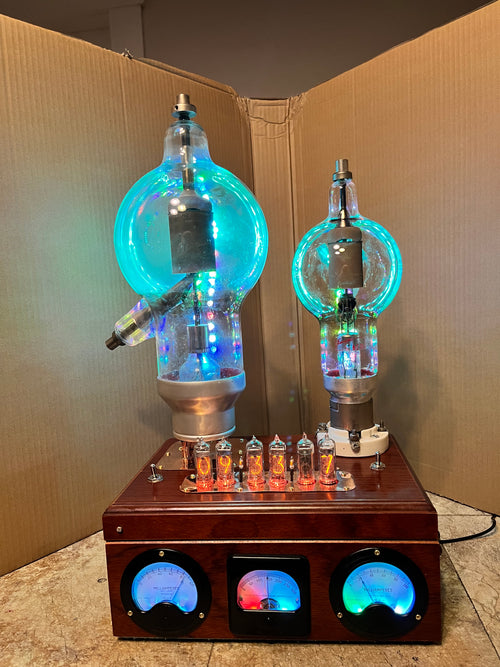 Museum Series Nixie Clock – Handmade Steampunk Timepiece by Greg