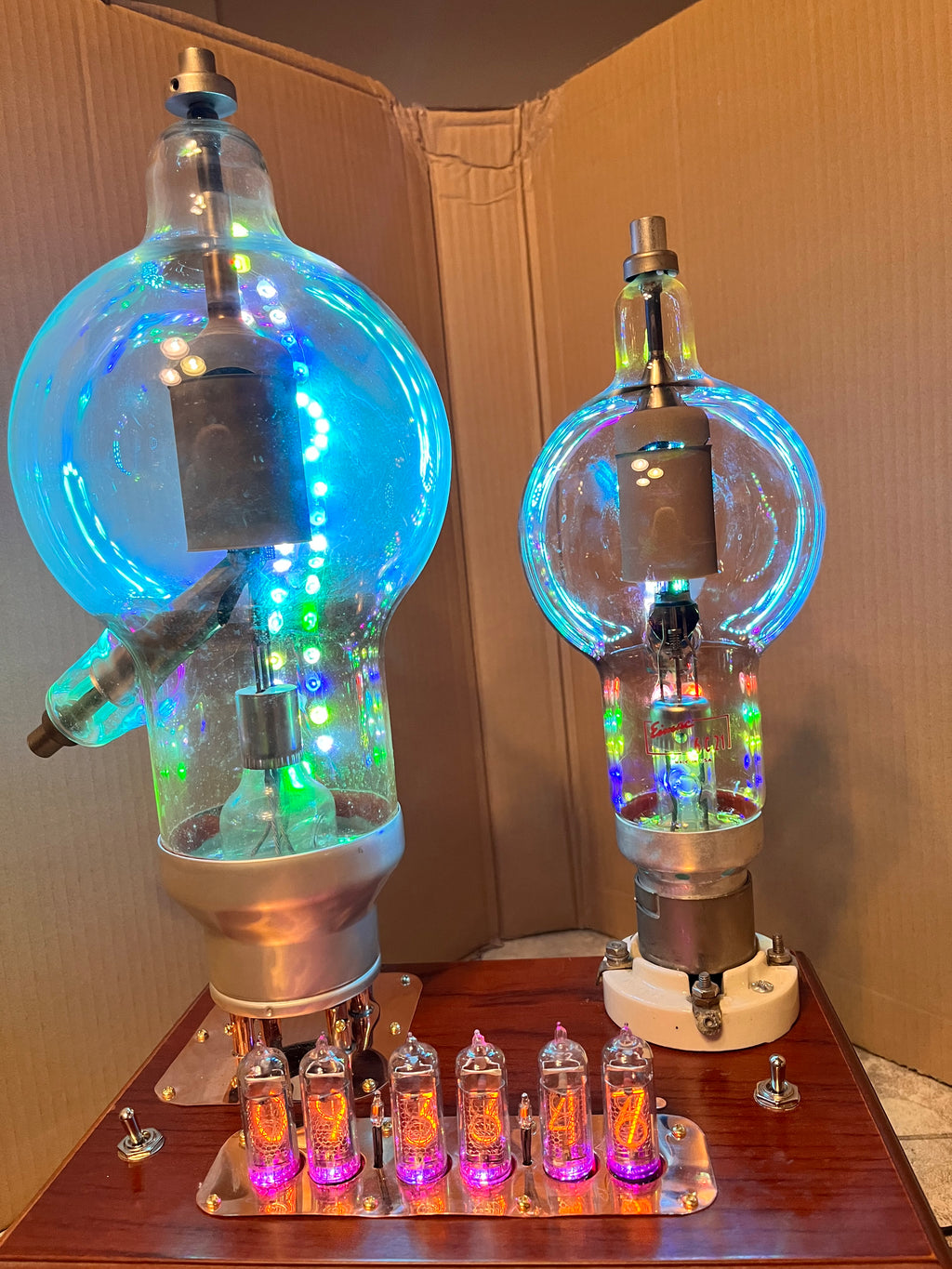 Museum Series Nixie Clock – Handmade Steampunk Timepiece by Greg