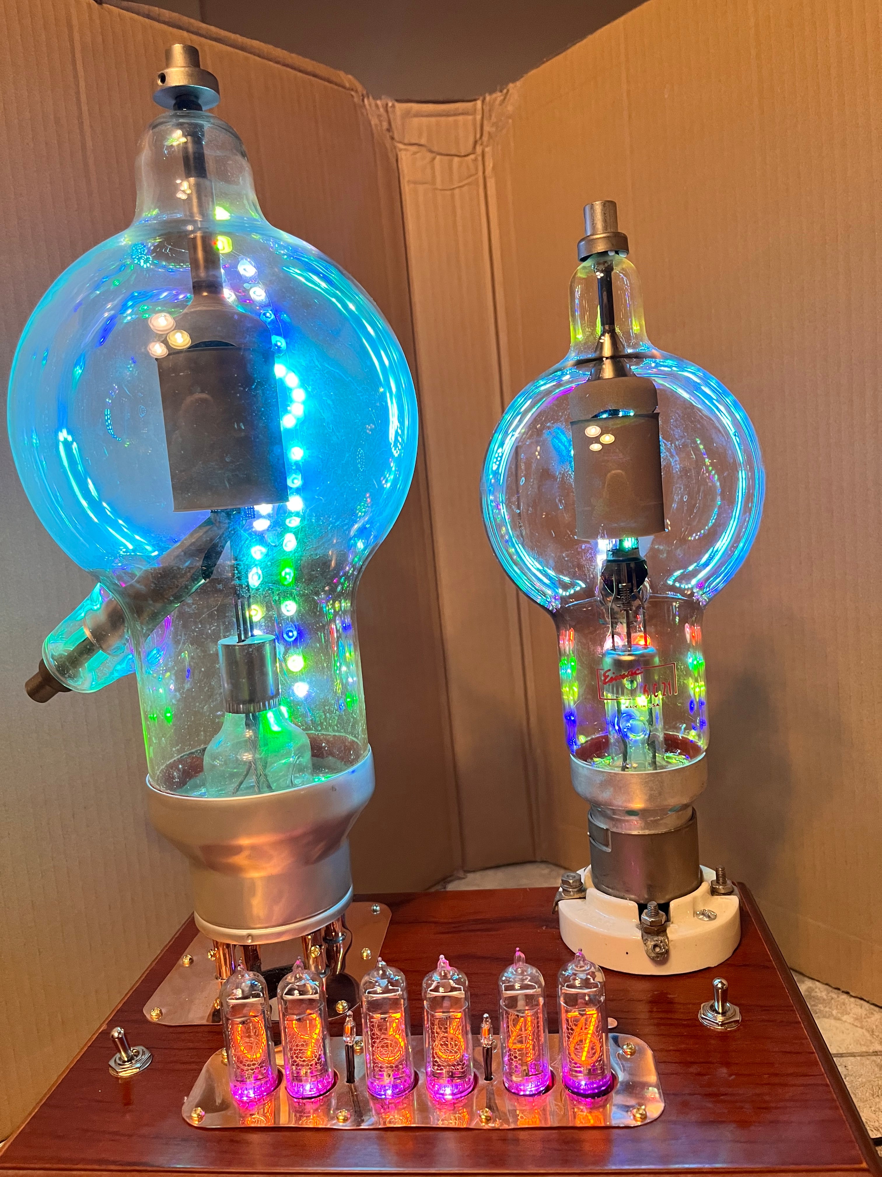 Museum Series Nixie Clock – Handmade Steampunk Timepiece by Greg