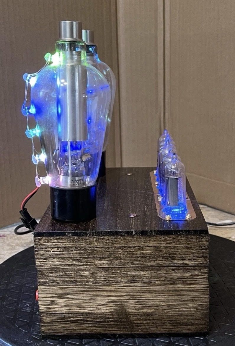Handmade IN-14 Nixie Tube Clock – One-of-a-Kind Steampunk Art Clock