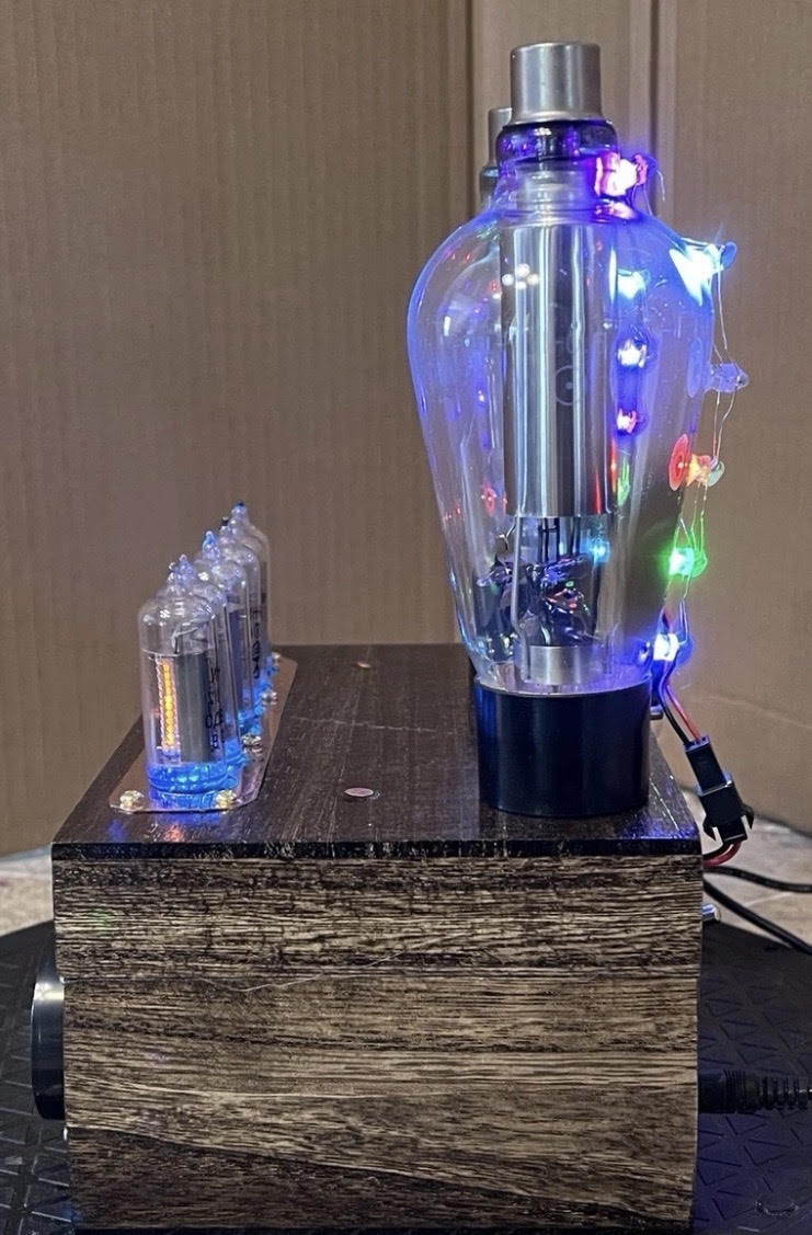 Handmade IN-14 Nixie Tube Clock – One-of-a-Kind Steampunk Art Clock