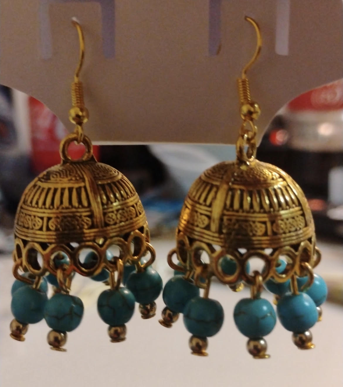 Southwestern Turquoise Charm Earring