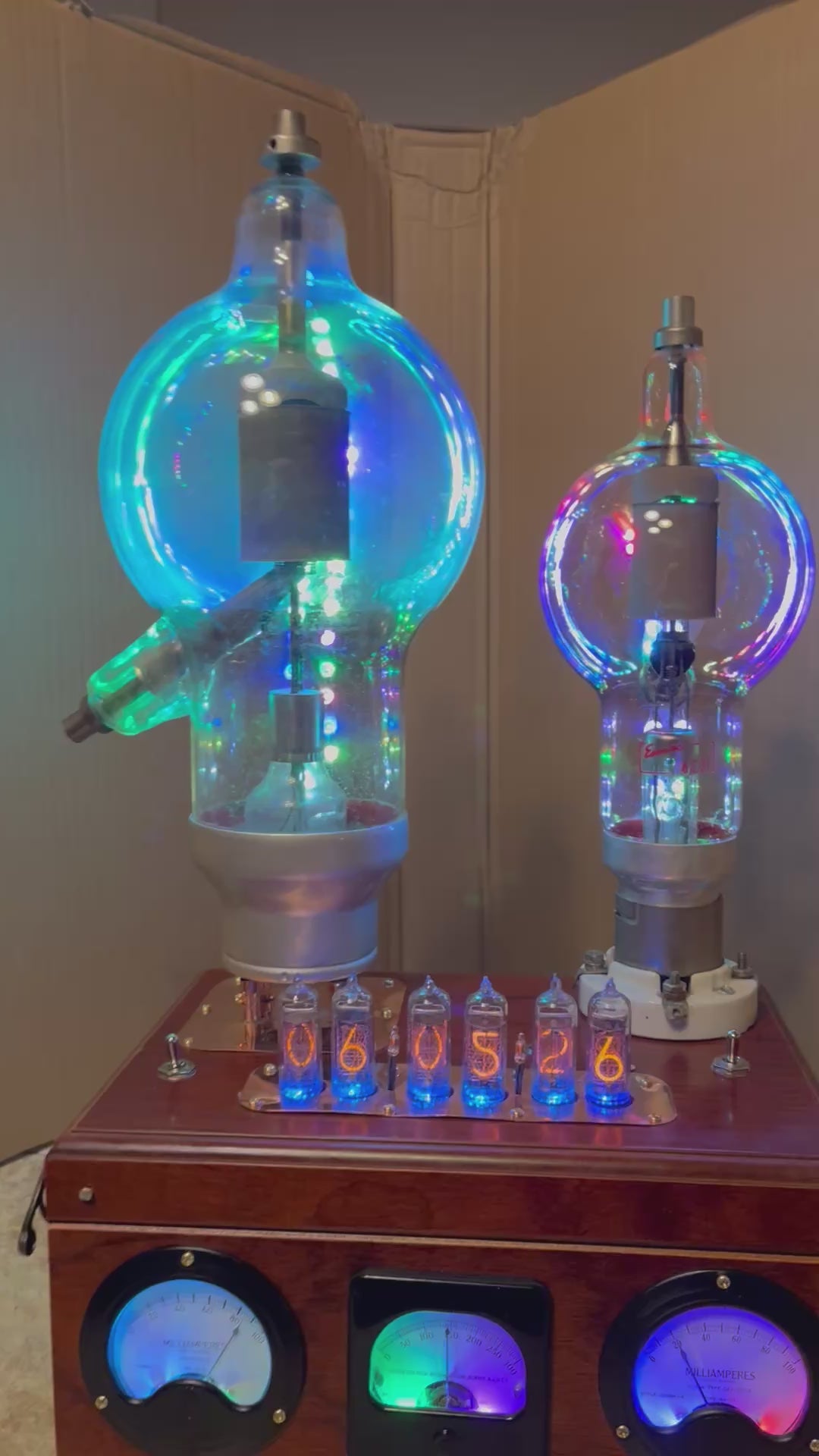 Museum Series Nixie Clock – Handmade Steampunk Timepiece by Greg